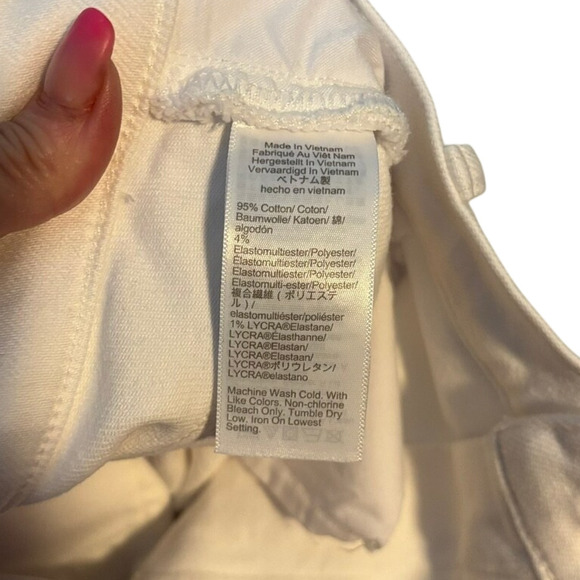 J.Crew Factory White Denim A-Line Mini Skirt 18 NWT High Rise Stretch - Picture 5 of 6